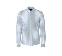 Langarmhemd JOOP "Pit", Herren, Gr. 44, N-Gr, lt, pastel blau, Web, Obermaterial: 60% Leinen, 40% Baumwolle, slim fit, 2-Knopf-Manschette, Hemden, Leinehemd, schmale Passform, Kentkragen (35469852-44)