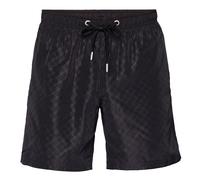 JOOP! Herren Badeshorts - Cortina Allover-Print, Bademode, Badehose L Schwarz