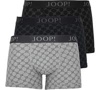 JOOP! Herren Boxershorts, 3er Pack - Boxer-Mix-CF, Cotton Stretch, Logo-Allover, schwarz, S Schwarz/ Blau/ Grau