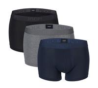JOOP! Herren Boxershorts, 3er Pack - Everyday, Basic, Cotton Stretch, Logo Grau/Schwarz/Blau S