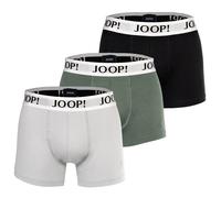 JOOP! Herren Boxershorts, 3er Pack - Everyday, Cotton Stretch, Logo Schwarz/Grün/Grau L
