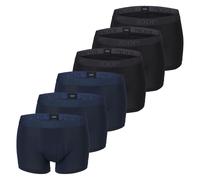 JOOP! Herren Boxershorts, 6er Pack - Everyday, Basic, Cotton Stretch, Logo Schwarz/Blau M
