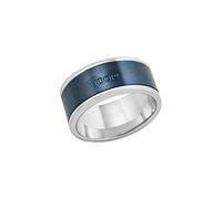 JOOP! Ring Herren, Blau, 66|21, 10 mm, 2 mm, Edelstahl, IP Blau 2027727