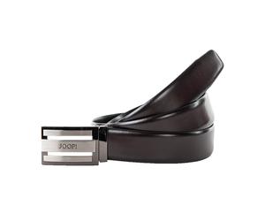 JOOP! Herren Gürtel - Coll. Belt 3,5 cm, Echtleder, Koppelverschluss, Logo Braun 95 cm