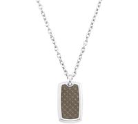 Kette mit Anhänger JOOP "2036806" Halsketten Gr. Edelstahl, Länge: 52 cm, grau (edelstahlfarben, grau) Herren Ketten mit Anhänger Edelstahl (76433300-0)