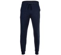 JOOP! Herren Jogginghose mit Allover-Print - Leisure, Jogger Pants, Cotton Stretch Blau L
