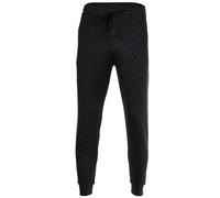 Jogger Pants JOOP "Leisure", Herren, Gr. M, N-Gr, schwarz, Obermaterial: 95% Baumwolle, 4% Elasthan, 1% sonstige Fasern, unifarben, casual, bequem lang, Hosen, mit Cornflower-Allovermuster (26074520-M