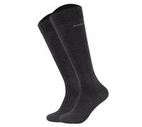JOOP! Herren Kniestrümpfe, 2er Pack - Premium Essential Cotton Knee High, Logo, einfarbig 39-42 Anthrazit
