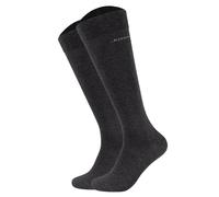 JOOP! Herren Kniestrümpfe, 2er Pack - Premium Essential Cotton Knee High, Logo, einfarbig 43-46 Anthrazit