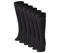 JOOP! Herren Kniestrümpfe, 6er Pack - Premium Essential Cotton Knee High, Logo, einfarbig 39-42 Schwarz