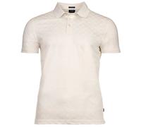 JOOP! Herren Poloshirt - JJ-04Pancrazio, Polokragen, Cornflower-Alloverprint, Baumwolle Natur / L L Weiß