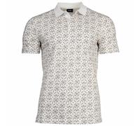 JOOP! Herren Poloshirt - Pierro, Polokragen, Baumwollmischung, Allover-Muster Beige M