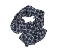 JOOP! Herren Schal - Felix, Webschal, Cornflower, Logo-Allover, One Size Dunkelblau