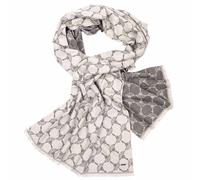 JOOP! Herren Schal - Felix, Webschal, Cornflower, Logo-Allover, One Size Hellgrau One size Grau