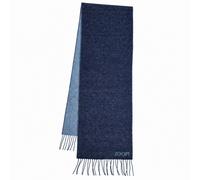 JOOP! Herren Schal mit Wolle - Larsen, Wendeschal, Logo Dunkelblau (Dark Blue) One size Blau