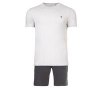JOOP! Herren Schlafanzug, kurz - Core, Pyjama-Set, Shorty, Logo, Cotton Stretch Grau / 2XL XXL Grau
