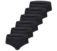 JOOP! Herren Slips, 6er Pack - Everyday, Basic, Cotton Stretch, Logo M Schwarz
