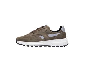 JOOP! Herren Sneaker - Velluto New Hannis Sneaker xd6, Turnschuh, Leder, Schnürung, Logo Khaki/Grau / EUR 44 44 Mehrfarbig