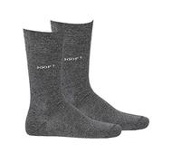 Joop! Herren Socken 2 Paar, Basic Soft Cotton Sock 2-Pack, Einfarbig - Farbwahl: Farbe: Anthrazit | Größe: 39-42 (6-8 UK)