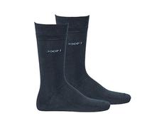 JOOP! Herren Socken 2 Paar, Basic Soft Cotton Sock 2-Pack, Einfarbig - Farbwahl / Farbe: Marine Größe: 39-42 (6-8 UK)