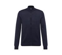 JOOP! Herren Strickjacke - JK-06Davis, Zipper, Stehkragen, Feinstrick, Wolle, uni, blau, M Blau