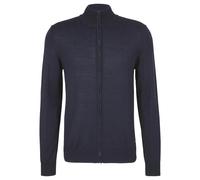 JOOP! Herren Strickjacke - JK-06Davis, Zipper, Stehkragen, Feinstrick, Wolle, uni Blau 2XL