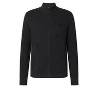 JOOP! Herren Strickjacke mit Stehkragen - Jarono, Zipper, einfarbig Schwarz L