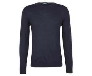 JOOP! Herren Strickpullover - JK-01Denny, Rundhals, Feinstrick, Wolle, uni Blau / 2XL XXL Blau