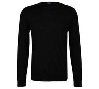 JOOP! Pullover Herren Slim Fit Rundhals Merinowolle schwarz, XL