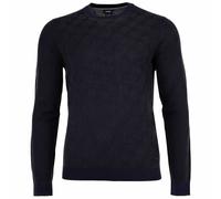 JOOP! Herren Strickpullover - Ravorono, Rundhals, Allover-Print Dunkelblau 2XL