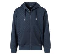 JOOP! Herren Sweatjacke - Bahador, Allover-Print, Jacke, Kapuze, Reißverschluss Dunkelblau M