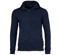 JOOP! Herren Sweatjacke mit Allover-Print - Leisure, Hoodie Zip Front Jacket Blau M
