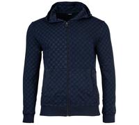 JOOP! Herren Sweatjacke mit Allover-Print - Leisure, Hoodie Zip Front Jacket S Blau