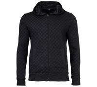 JOOP! Herren Sweatjacke mit Allover-Print - Leisure, Hoodie Zip Front Jacket Schwarz XL