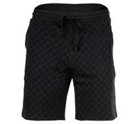 JOOP! Herren Sweatshorts mit Allover-Print - Leisure, kurze Hose, Cotton Stretch Schwarz S