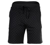 JOOP! Herren Sweatshorts mit Allover-Print - Leisure, kurze Hose, Cotton Stretch Schwarz / XL XL Schwarz