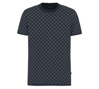 JOOP! Herren T-Shirt, Allover-Print - Victormanuel, Baumwolle-Lyocell Dunkelblau M