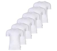 JOOP! Herren T-Shirts, Rundhals, 6er Pack - Everyday, Unterziehshirt, Cotton Stretch Weiß 2XL
