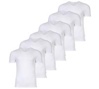 JOOP! Herren T-Shirts, V-Neck, 6er Pack - Everyday, Unterziehshirt, Cotton Stretch Weiß 2XL