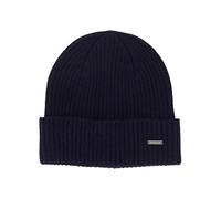 Joop! Herren warme Strickmütze aus 100% Kaschmir, Dark Blue