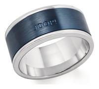 Joop! Herrenring aus Edelstahl Blau 64
