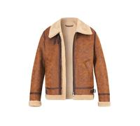 JOOP! Jacke Herren Umlegekragen Lederimitat braun, 56 (XXL)