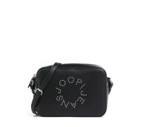 Schultertasche JOOP JEANS "giro borchia cloe shoulderbag shz", Damen, Gr. B/H/T: 21,5cm x 15cm x 6cm, schwarz, Lederimitat, Taschen Schultertasche, Damen Umhängetasche, Logoschriftzug mit Nieten beset