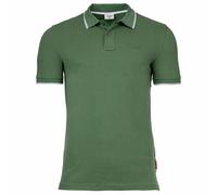 JOOP! JEANS Herren Poloshirt - Agnello, Polokragen, Streifen-Details, Baumwollmischung Grün M