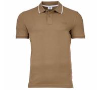 JOOP! JEANS Herren Poloshirt - Agnello, Polokragen, Streifen-Details, Baumwollmischung Grün (Pastel Green) L