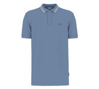 Poloshirt JOOP JEANS "Agneloa", Damen, Gr. XL, lt, pastel blau, Jersey, Obermaterial: 95% Baumwolle, 5% Elasthan, normal normal, Rippbündchen, Shirts (88355530-XL) lt, pastel blau