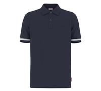 JOOP! JEANS Herren Poloshirt - Amare, Polokragen, Streifen-Details, Baumwollmischung Dunkelblau S