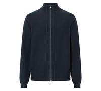 JOOP! JEANS Herren Strickjacke - Paulos, Stehkragen, Zipper, Baumwolle, uni Dunkeblau XL