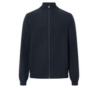 JOOP! JEANS Herren Strickjacke - Paulos, Stehkragen, Zipper, Baumwolle, uni XL Blau