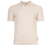 JOOP! JEANS Herren Strickpolo - Adrianor, Polokragen, Baumwolle, Waffelstrick Weiß M